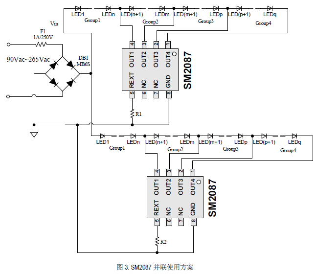SM2087高功率因数线性_LED恒流驱动芯片