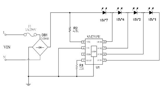 SM2315E_恒流LED驱动芯片