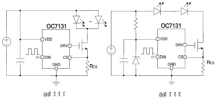 OC7131 PWM调光线性降压_LED恒流驱动器