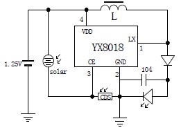 YX8018_LED太阳能草坪灯控制器厂家