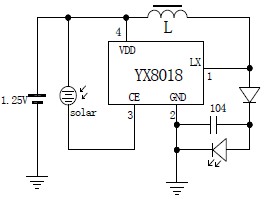 YX8018_LED太阳能草坪灯控制器厂家