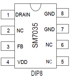 SM7035 DIP8管脚位