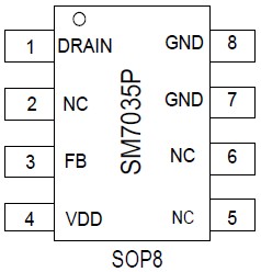 SM7035P SOP8脚位图