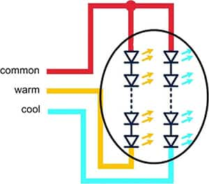 Infineon Technologies 白光 LED 的两个通道图片