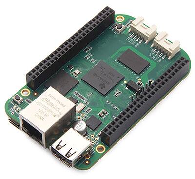 BeagleBone Green 开发板使用带 ARM Cortex-A8 核心的 1 GHz Sitara 处理器。
